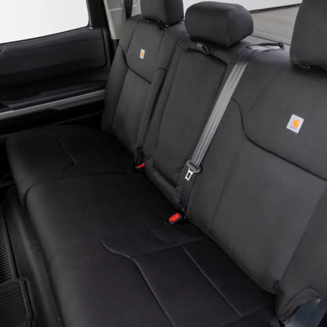 Covercraft 19-24 Chevrolet Silverado Carhartt PrecisionFit Custom Second Row Seat Covers - Blk - Seats