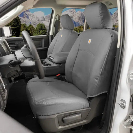 Covercraft 19-24 Chevrolet Silverado Carhartt PrecisionFit Custom Second Row Seat Covers - Gravel - Seats