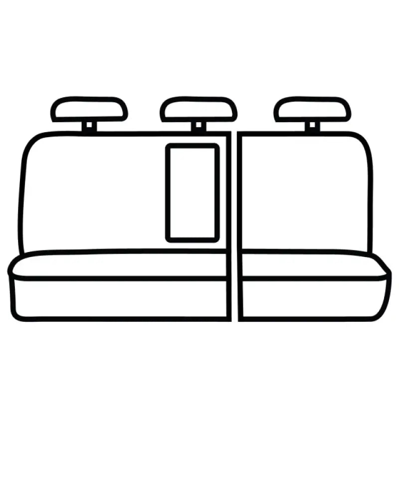 Covercraft 19-24 Chevrolet Silverado Polycotton SeatSaver Custom Second Row Seat Covers - Charcoal - Seats