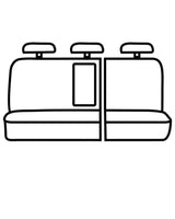 Covercraft 19-24 Chevrolet Silverado Polycotton SeatSaver Custom Second Row Seat Covers - Charcoal - Seats