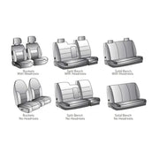 Coverking CSC2A3CH7285 SeatCV Colora Snugfi04-05