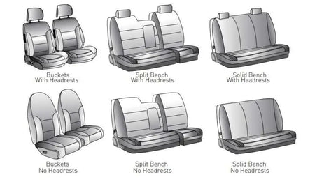 Coverking CSC2A3CH7285 SeatCV Colora Snugfi04-05