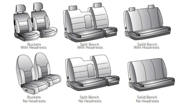 Coverking CSC2A3CH7285 SeatCV Colora Snugfi04-05