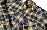 Covert Flannel White/Yellow Lg 