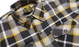 Covert Flannel White/Yellow Lg 