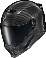 Covert FX Carbon full face helmet with gloss black finish and premium cheek pads