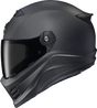 Black carbon fiber Covert FX Carbon full face helmet with face shield and cheek pads