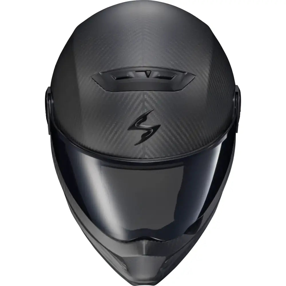 Black Covert Fx Carbon full face helmet with face shield and cheek pads for safety