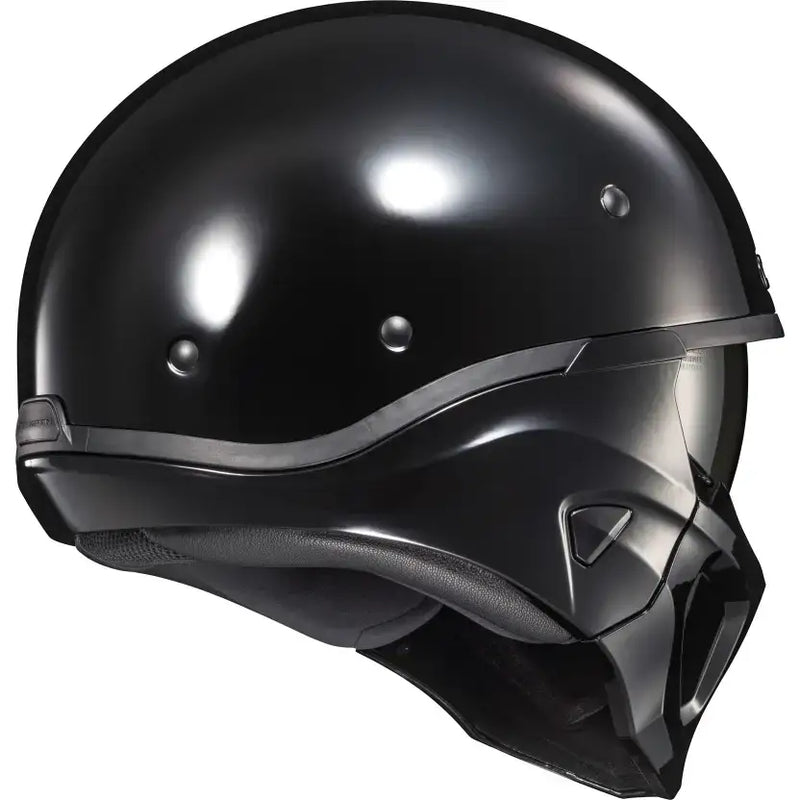 Covert X Open Face Helmet Gloss Black Lg