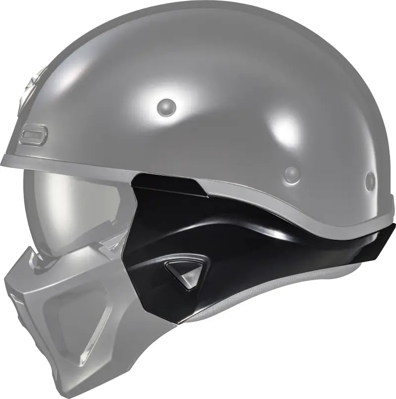 52-703-04 SCORPION EXO Covert X Neck Cover Gloss Black Sm Md
