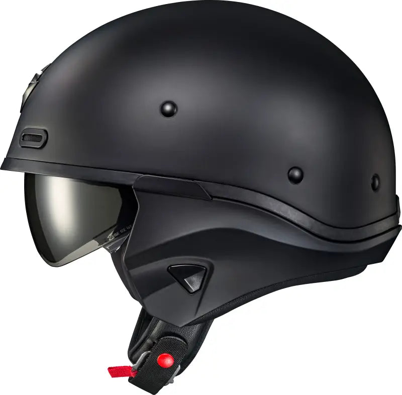 Covert X Open Face Helmet Matte Black Sm