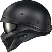 Covert X Open Face Helmet Matte Black Sm