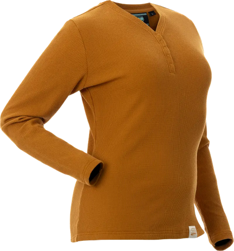 Cozy Waffle Shirt Fawn Lg