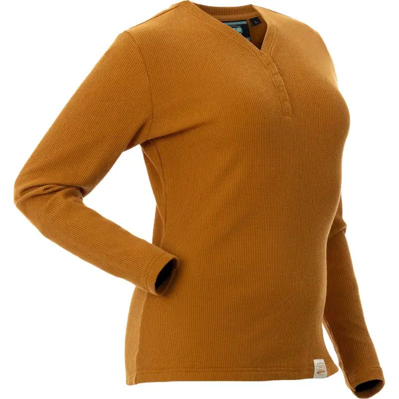 Cozy Waffle Shirt Fawn Lg