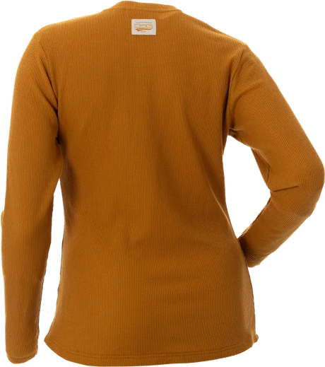 Cozy Waffle Shirt Fawn Sm