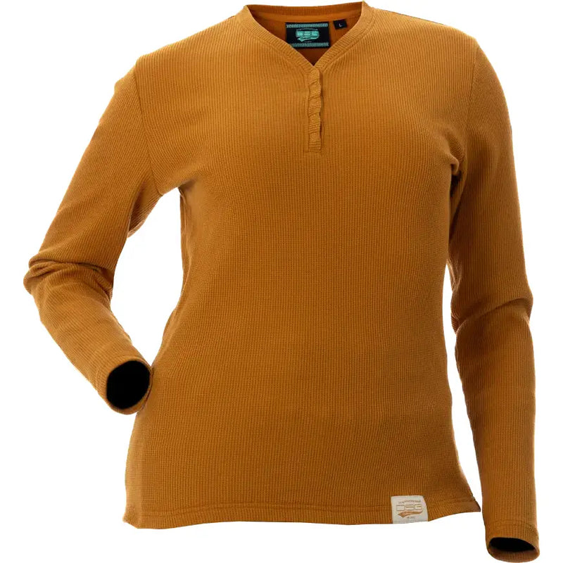 Cozy Waffle Shirt Fawn Xl