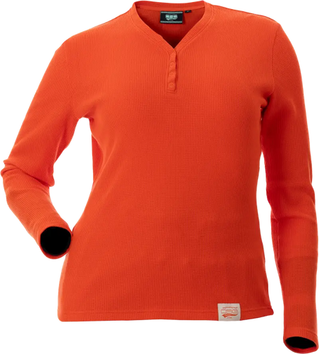 Cozy Waffle Shirt Poppy 2x