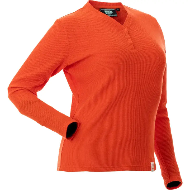 Cozy Waffle Shirt Poppy 2x