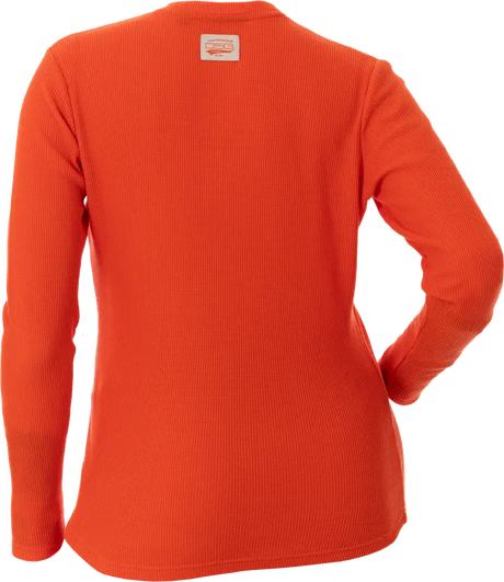 Cozy Waffle Shirt Poppy Xs