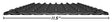 CR0156 Lowpro Grip Glides Wide 11.5" 1 Piece Replacement 