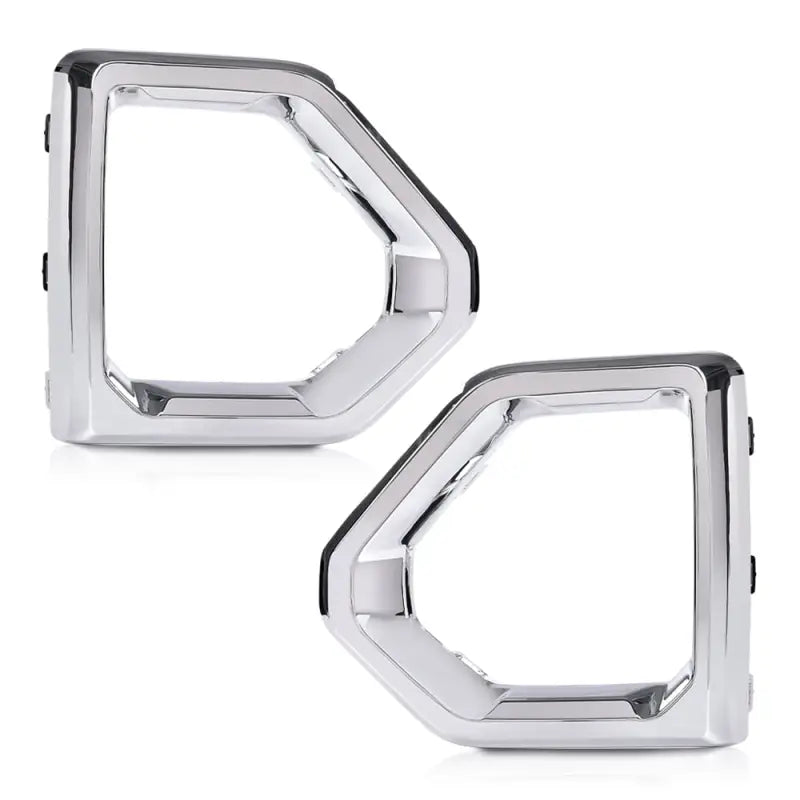 Chrome headlight trim for Ford Ranger with Cali Raised fog mounts CR2926 2019+