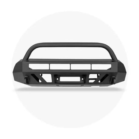 Black steel truck bumper from CR3210 Cali Raised for 2016+ Tacoma Stealth Bumper