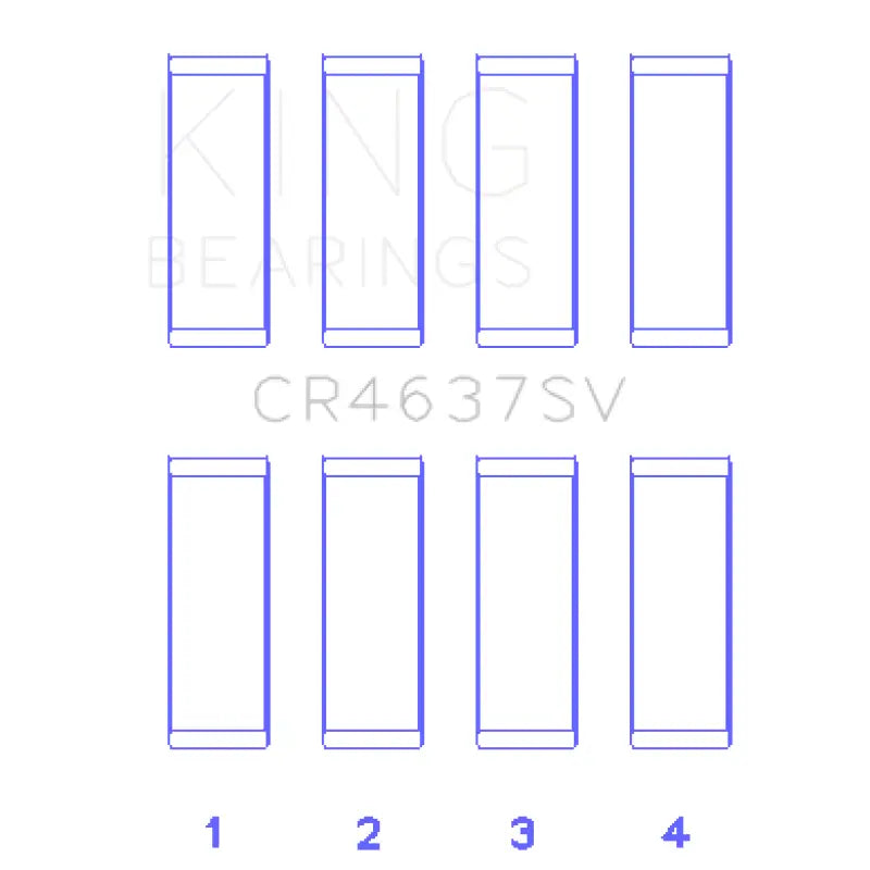 King Engine Bearings CR4637SV CR4637SV King Audi BYT/CDNC/CCZD/CPSA Connecting Rod Bearing Set