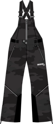 DSG Craze 5.0 Bib Charcoal Camo Sm