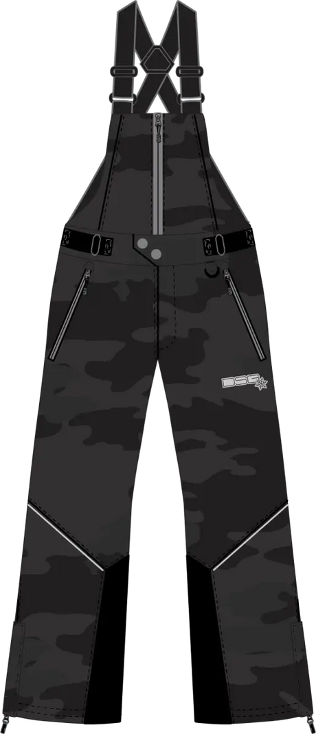 DSG Craze 5.0 Bib Charcoal Camo Sm