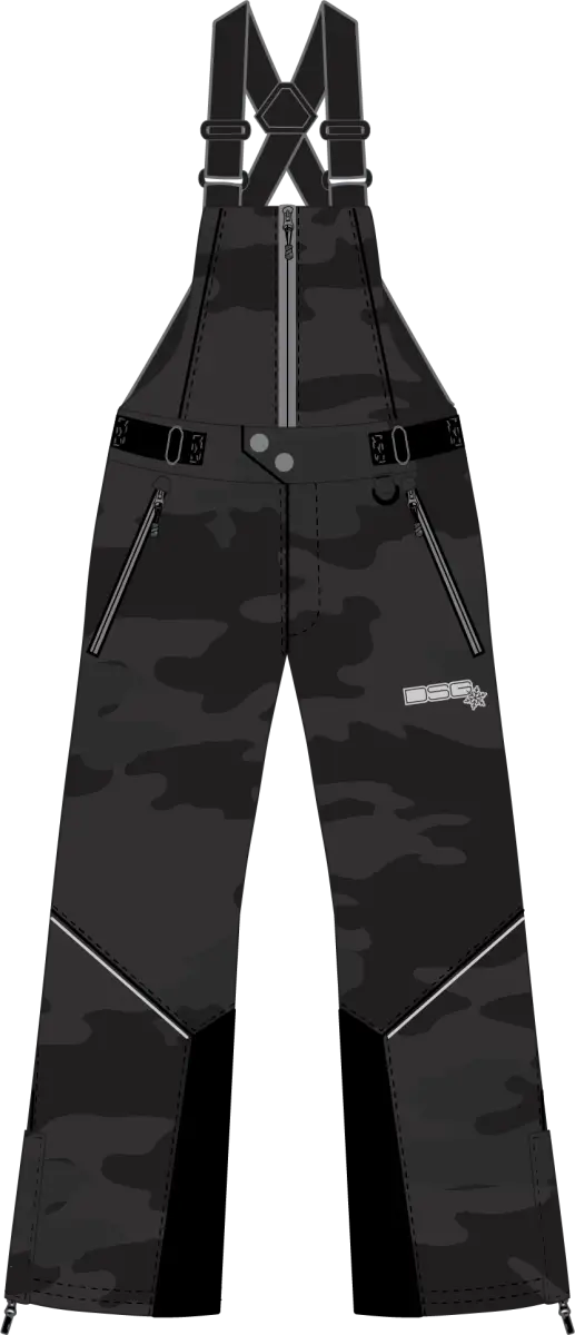 DSG Craze 5.0 Bib Charcoal Camo Sm