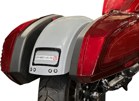 CRF-M8ST-LR-B Baggernation The Fix Rear Fender Kit Black M8 Softail Low Rider S - RV and Auto Parts