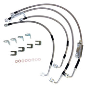 Crown Auto RT31049 Stainless steel brake hose kit - Clear