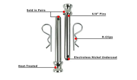 CRP Bulletproof Corrosion Resistant Pins (Pair) - Trailer Hitch Pin