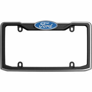 Cruiser Limited Lifetime Warranty License Plate Frame 12053 - Black Chrome Ford