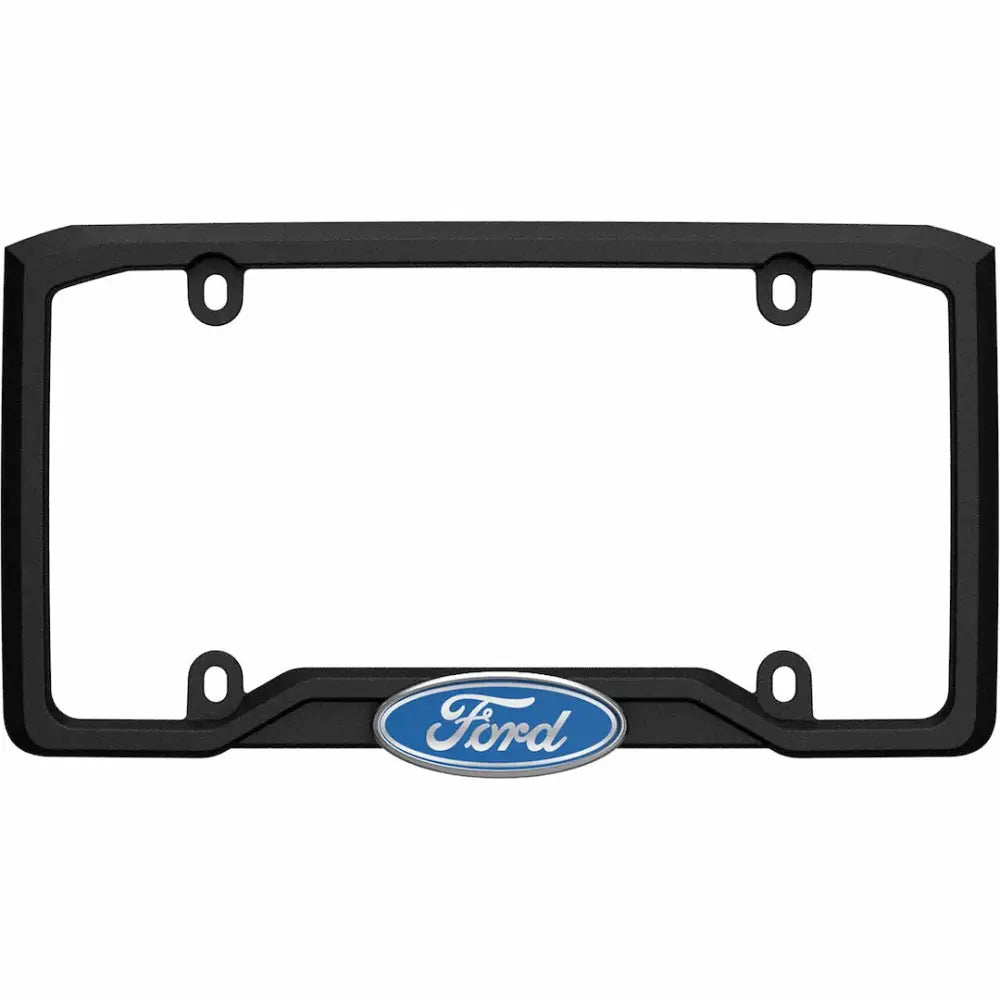 Cruiser Limited Lifetime Warranty License Plate Frame 12053 - Black Chrome Ford