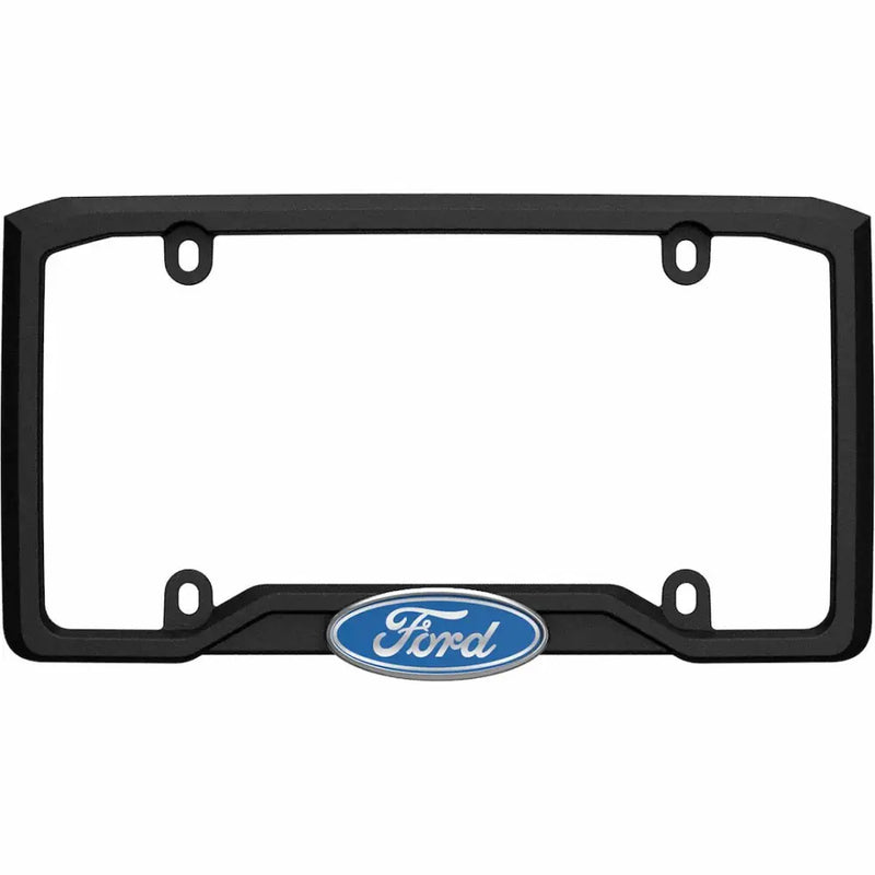 Cruiser Limited Lifetime Warranty License Plate Frame 12053 - Black Chrome Ford