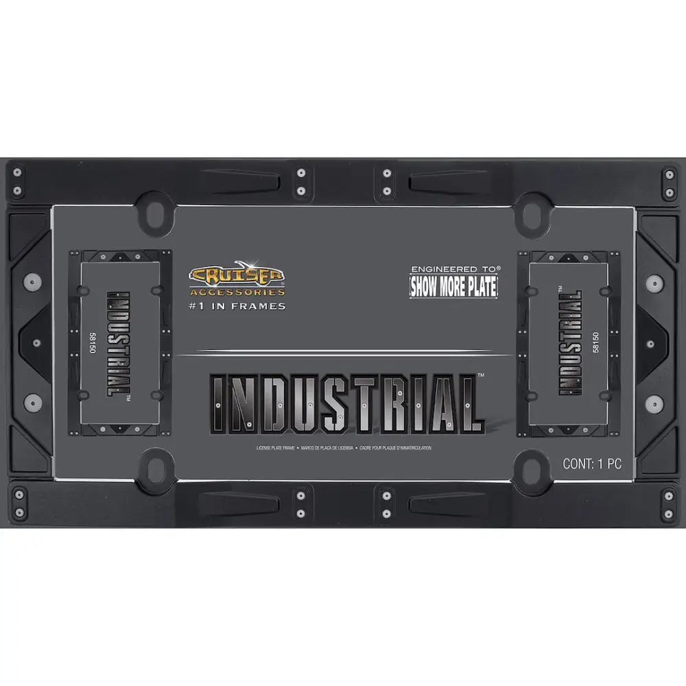Cruiser No Supplier Warranty License Plate Frame 58150 - Matte Black Industrial