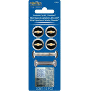 Cruiser Sleek Chevrolet Design License Plate Bolt Cover 82801 - Fastener Cap Kit