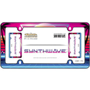 Cruiser Anti-Rust Anti-Bend And Anti-Break License Plate Frame 23760 - Matte Black Synthwave