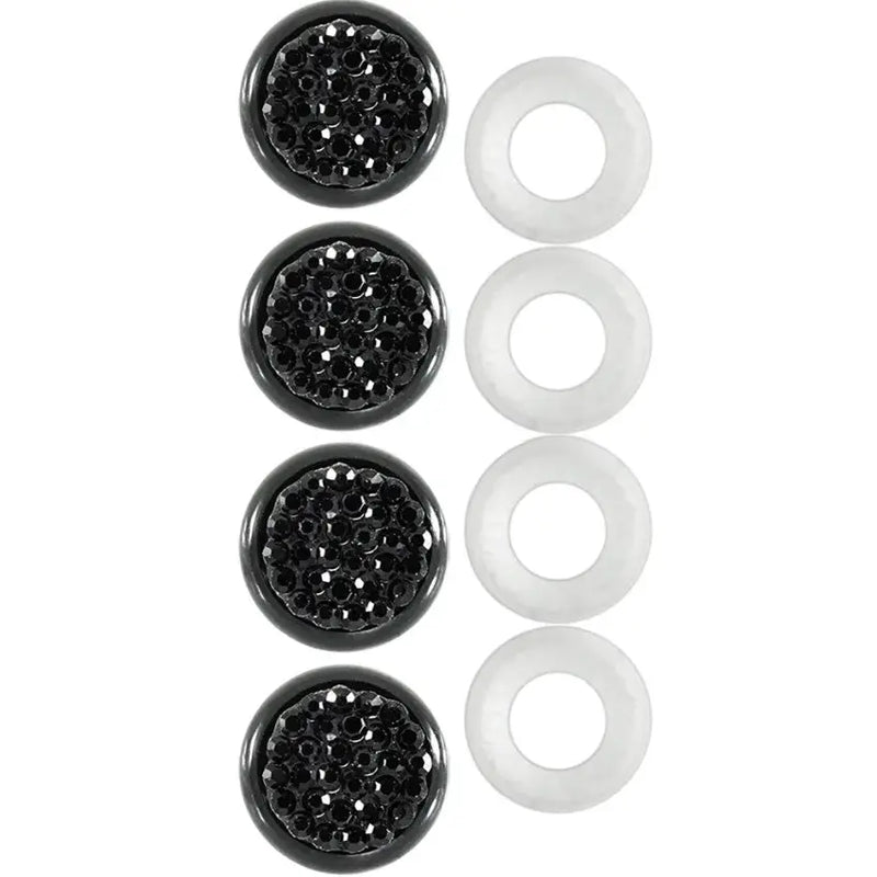 Cruiser Limited Lifetime Warranty License Plate Bolt Cover 82750 - Black Fastener Caps Bling