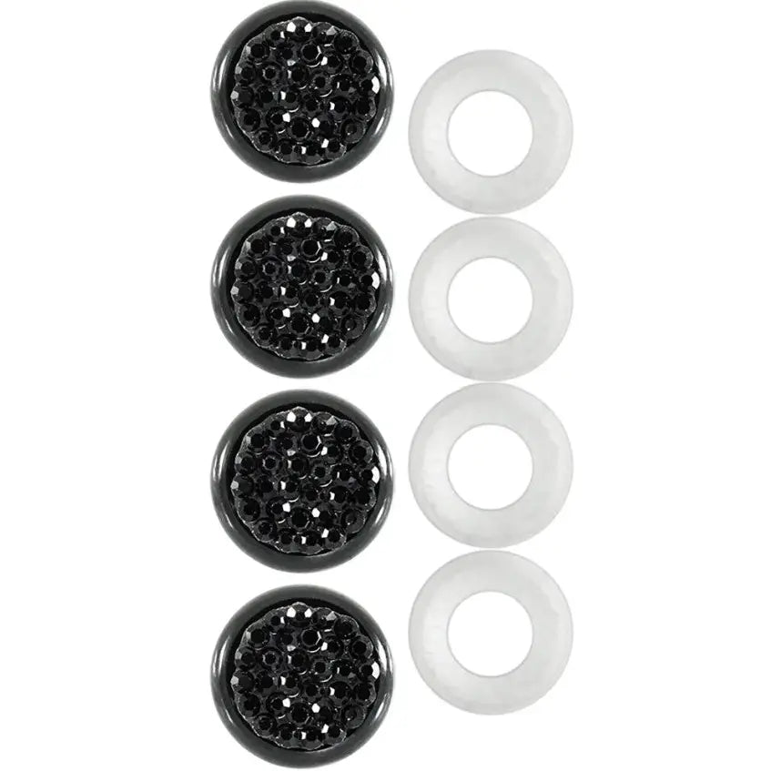 Cruiser Limited Lifetime Warranty License Plate Bolt Cover 82750 - Black Fastener Caps Bling