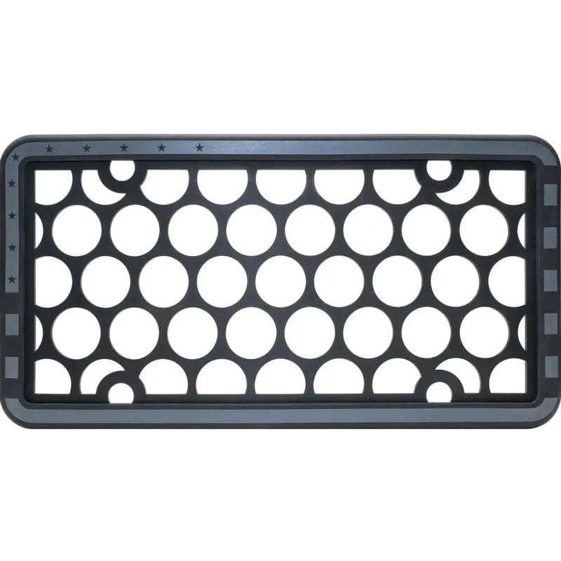 Cruiser Limited Lifetime Warranty License Plate Frame 34004 - Black Gray Silicone Flag