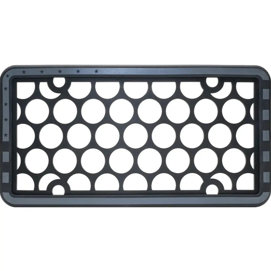 Cruiser Limited Lifetime Warranty License Plate Frame 34004 - Black Gray Silicone Flag