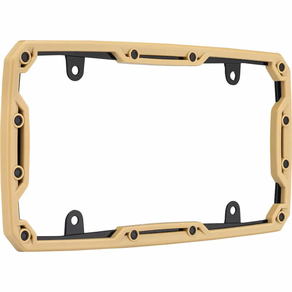 Cruiser Limited Lifetime Warranty License Plate Frame 58651 - Tan Beadlock