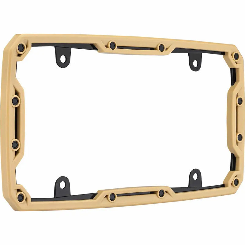 Cruiser Limited Lifetime Warranty License Plate Frame 58651 - Tan Beadlock