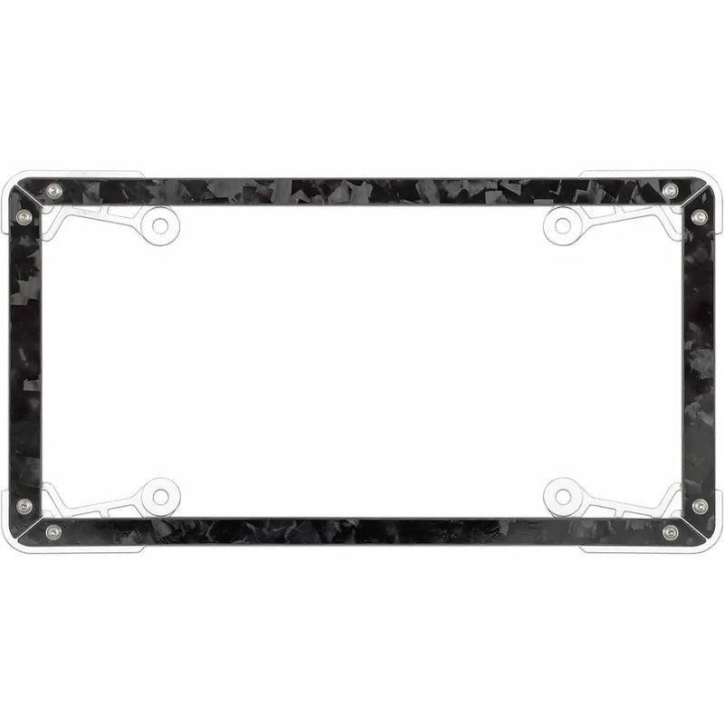 Cruiser Limited Lifetime Warranty License Plate Frame 59298 - Black Clear Forged