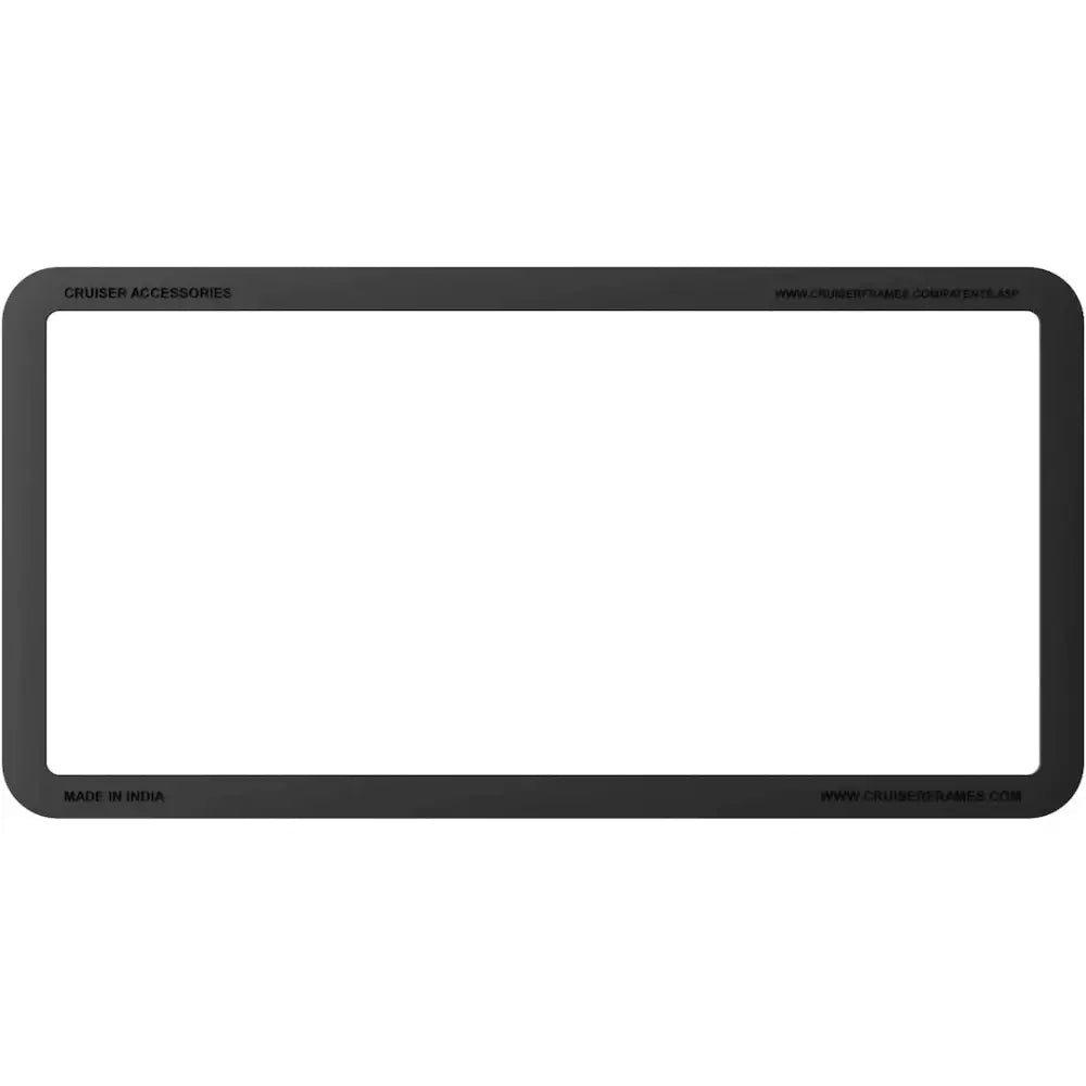 Cruiser Protects Vehicle’s Paint License Plate Frame 34251 - Black Flex-Trim
