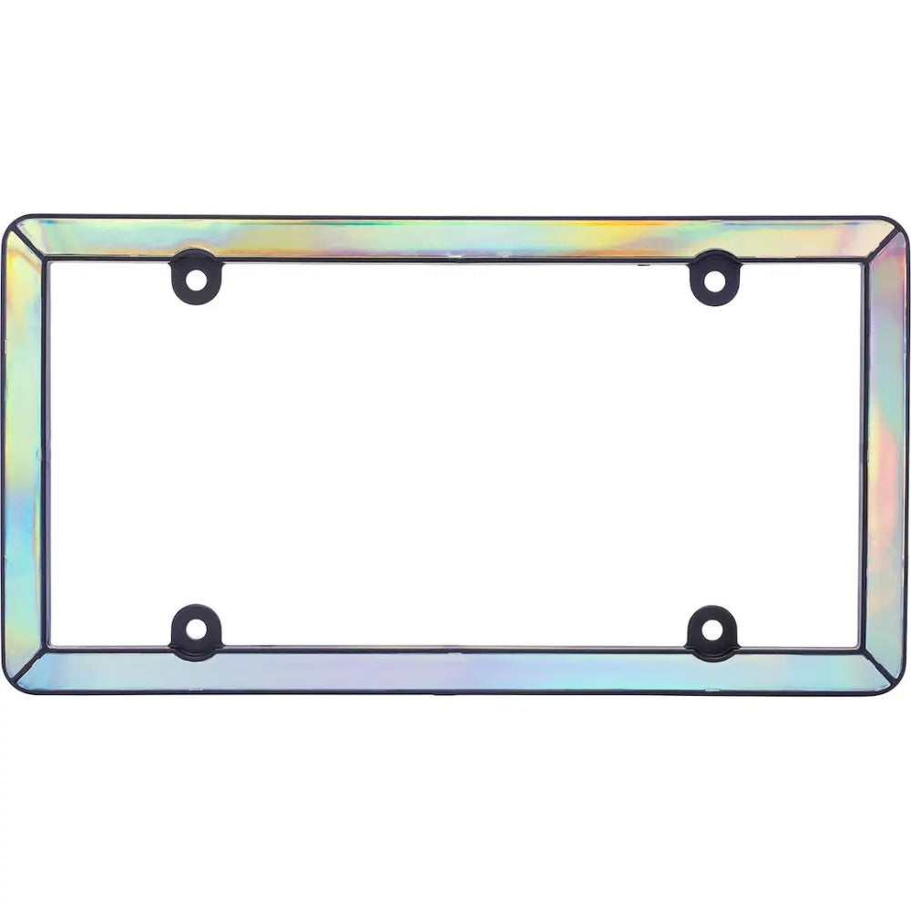 Cruiser UV Resistant To Prevent Fading License Plate Frame 17050 - Matte Black Prism Iridescent