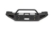Black steel truck bumper from Fab Fours CS07-RS2062-1 for 2007-2013 Chevy 1500 Red Steel