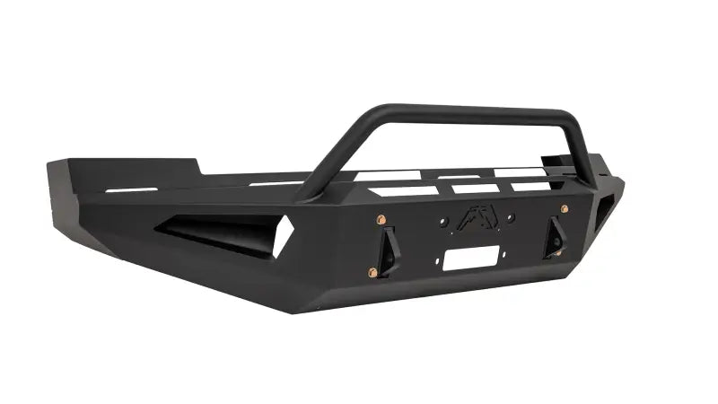 Black steel truck bumper from Fab Fours CS07-RS2062-1 for 2007-2013 Chevy 1500 in red steel